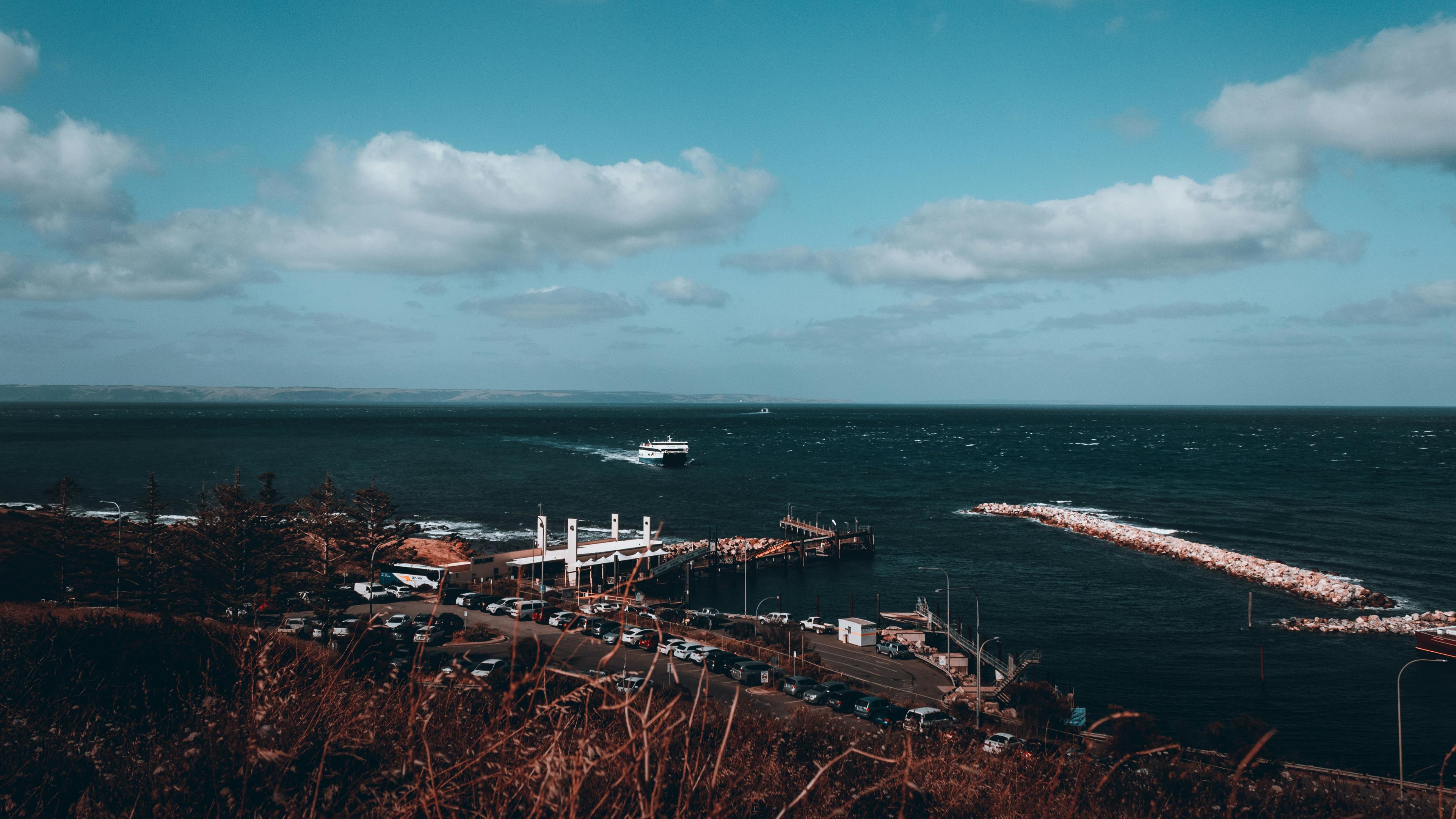 Catalina Island ferry crossing the Pacific Ocean from Newport Beach